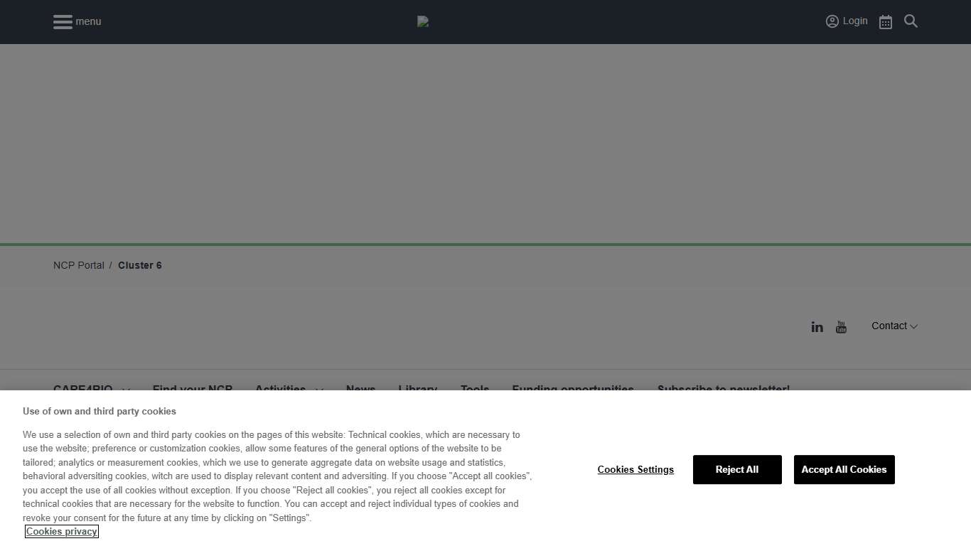Cluster 6 Horizon Europe NCP Portal