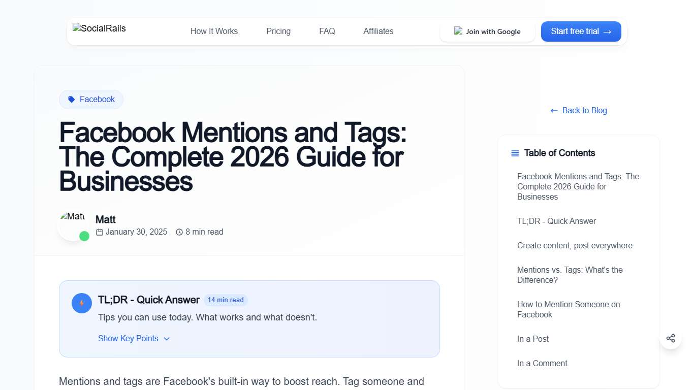 Facebook Mentions and Tags: The Complete 2026 Guide for Businesses